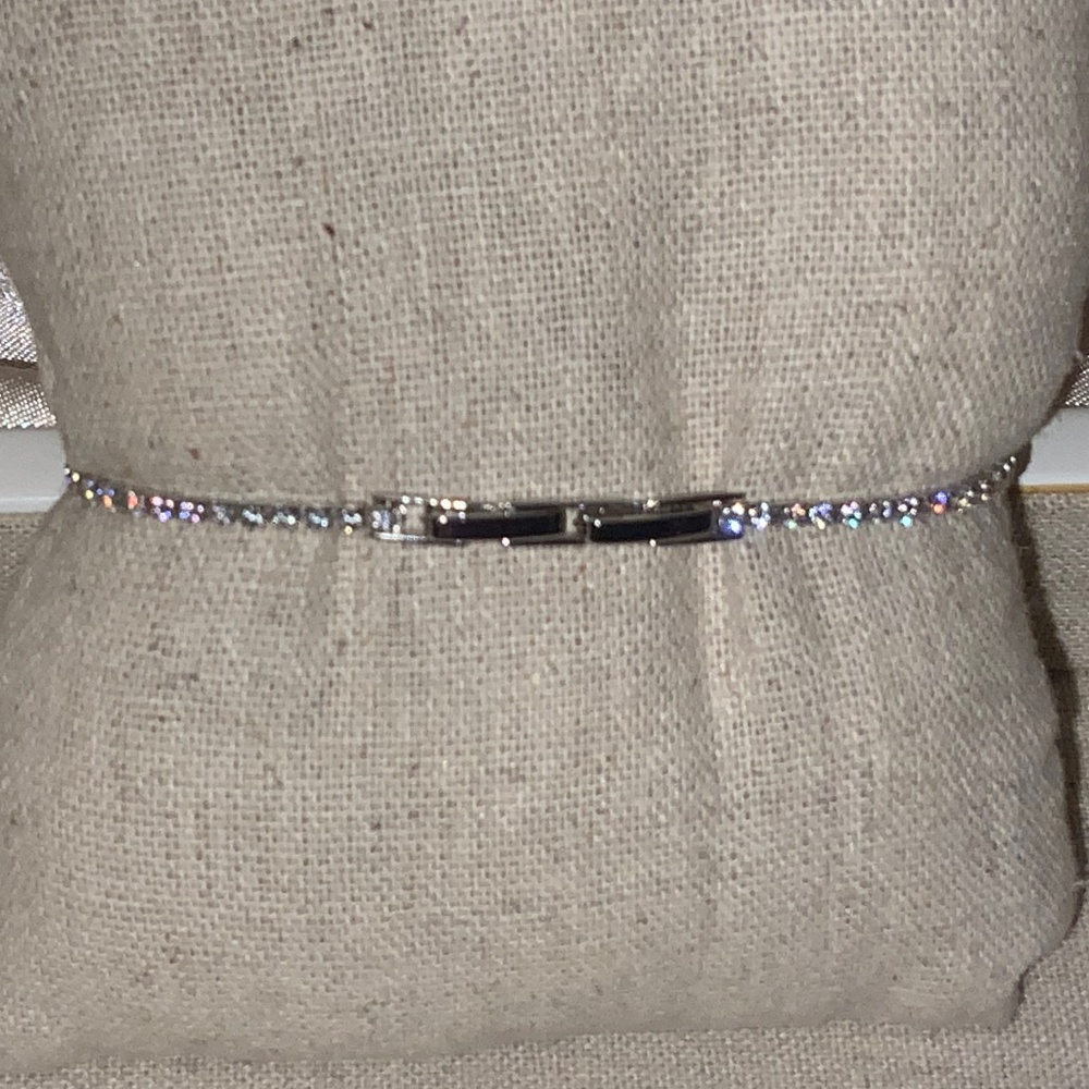 Costume Jewelry Women’s Tennis Bracelet - Picture 2 of 4